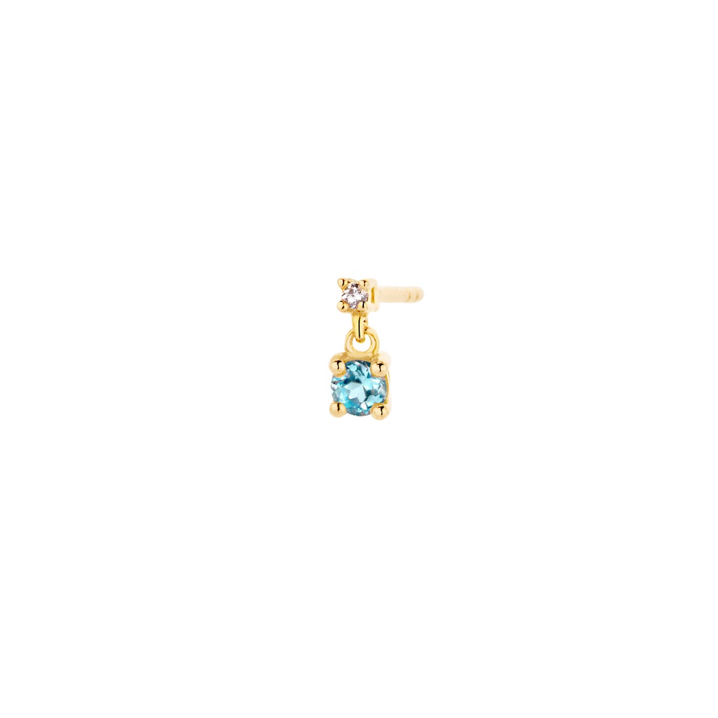 Diamond Blue Earring (single)