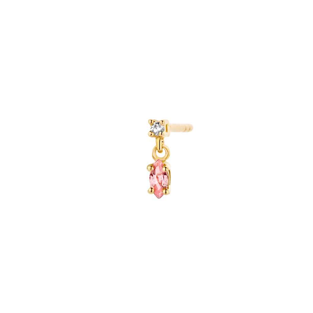 Diamond Pink Earring (single)