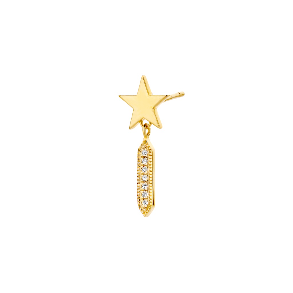 Dripping Star (Single) Earring