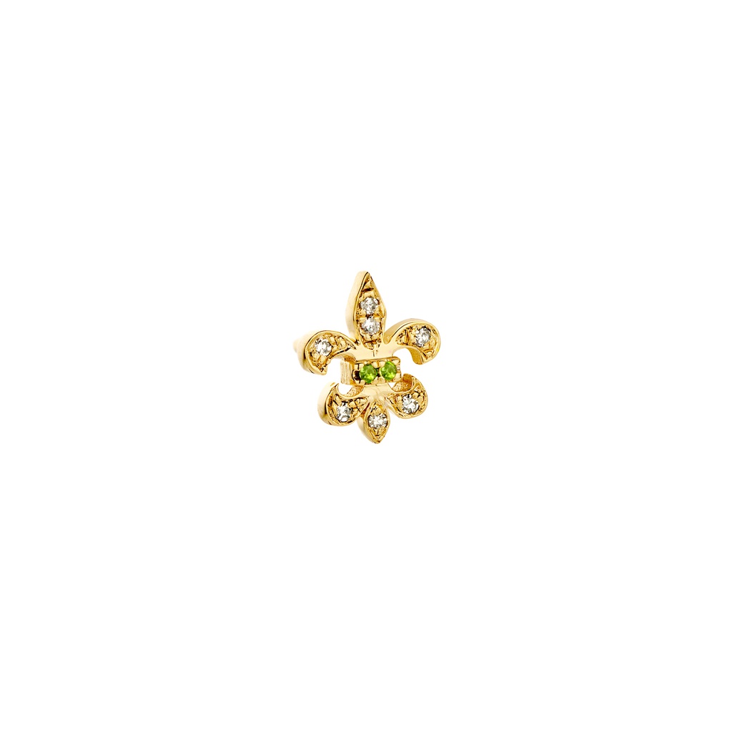 Golden Flower (Single) Earring