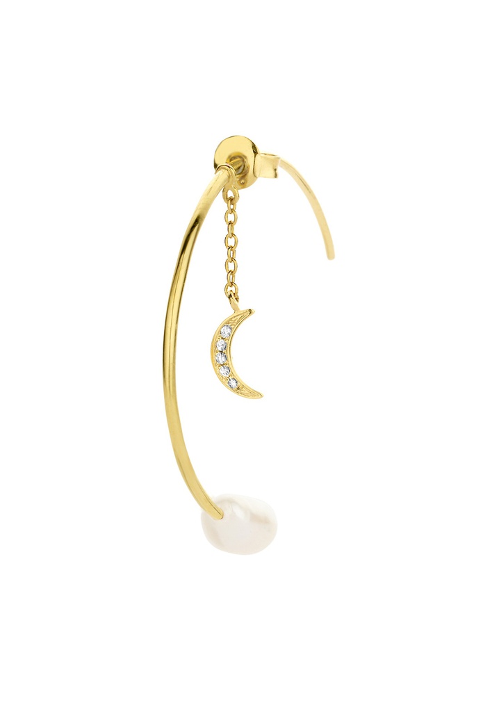 Crescent (Single) Earring