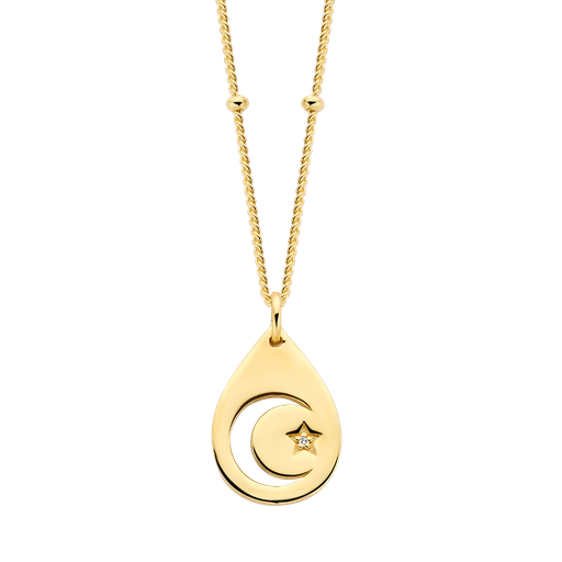 Crescent Star Necklace