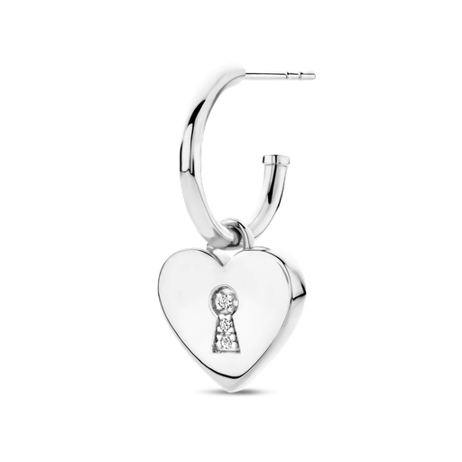 Heart Lock (Single) Earring